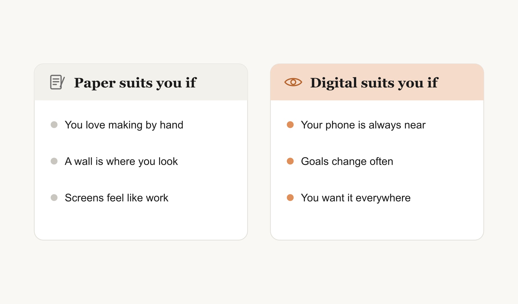 The best way to do a vision board, paper or digital: signs that each format suits you
